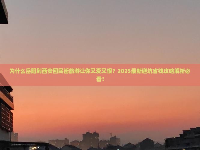 岳阳到西安回民街旅游