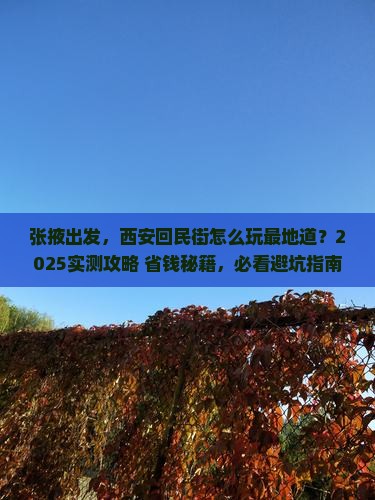 张掖去西安回民街景点