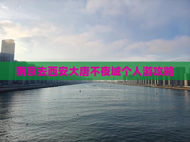 南京去西安大唐不夜城个人游