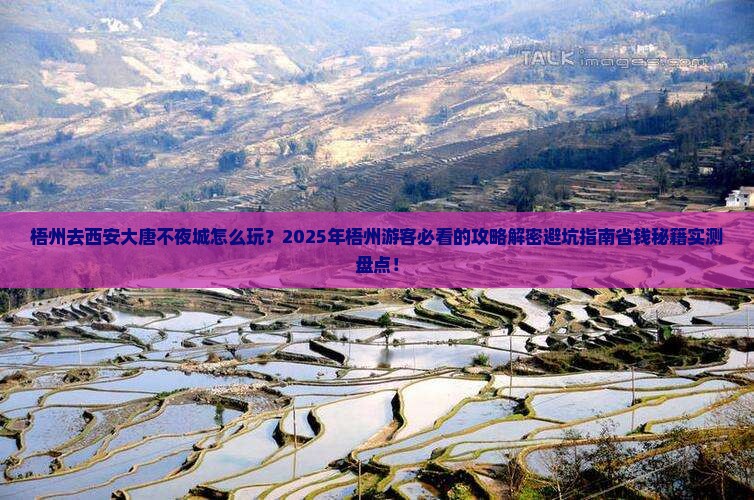 梧州去西安大唐不夜城攻略