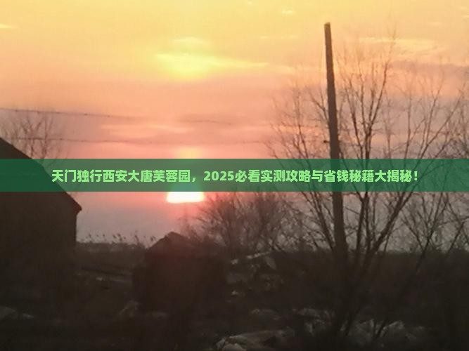 天门去西安大唐芙蓉园个人游