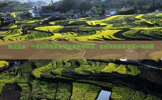 宿迁到西安秦始皇帝陵博物院一日游