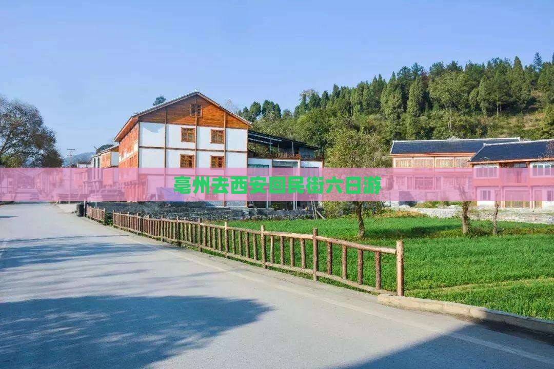 亳州去西安回民街六日游