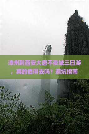 漳州到西安大唐不夜城三日游