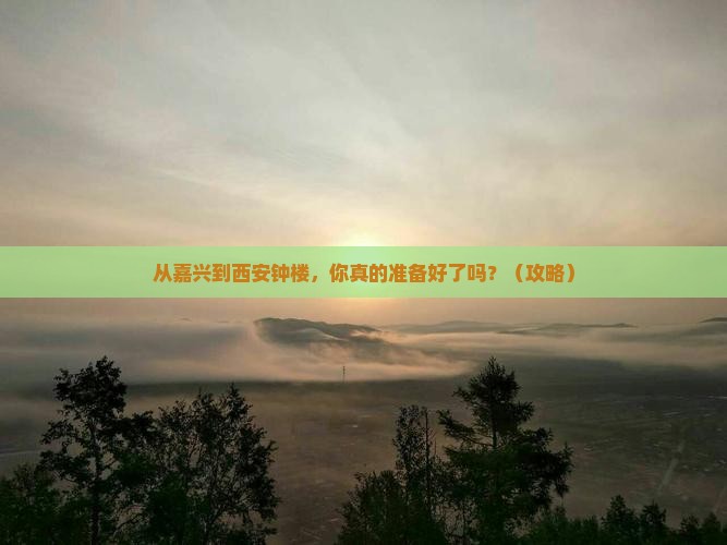 嘉兴去西安钟楼个人游