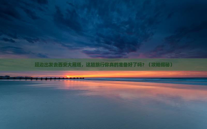 延边到西安大雁塔旅行社
