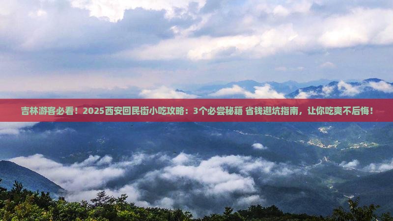 吉林去西安回民街旅游小吃