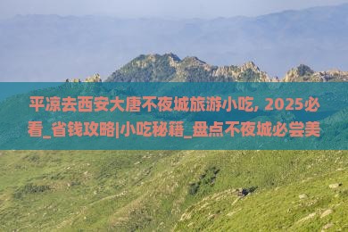 平凉去西安大唐不夜城旅游小吃