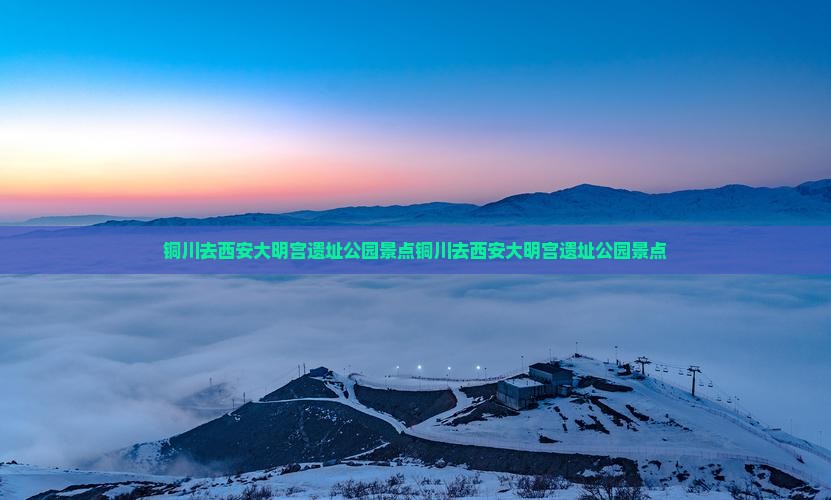 铜川去西安大明宫国家遗址公园景点