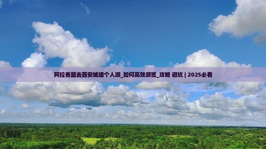 阿拉善盟去西安城墙个人游