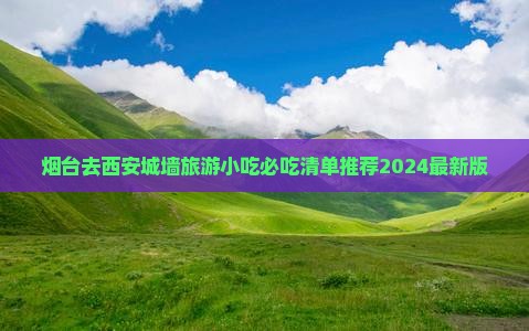 烟台去西安城墙旅游小吃