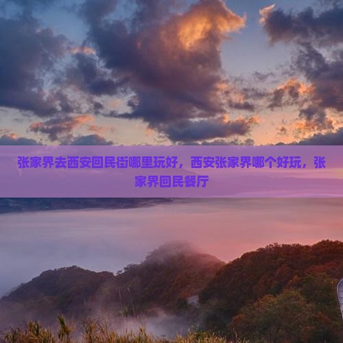 张家界去西安回民街哪里玩