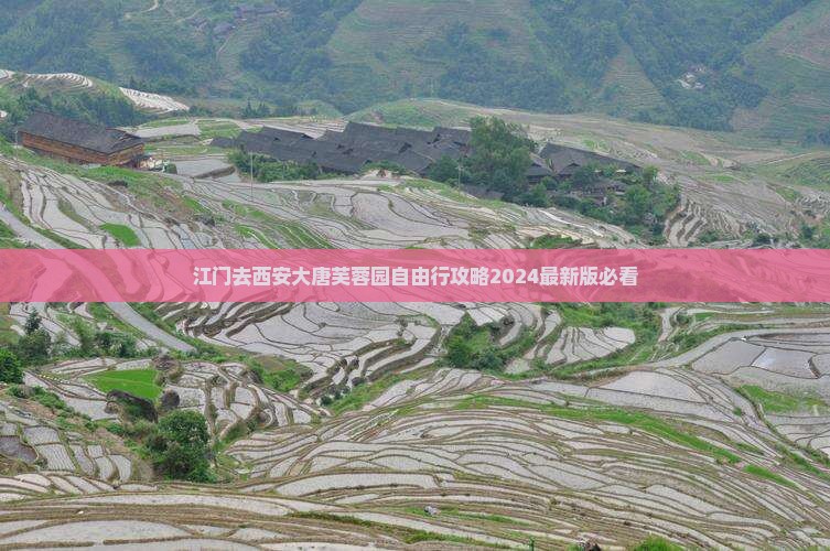 江门去西安大唐芙蓉园自由行