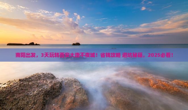 南阳去西安大唐不夜城三日游