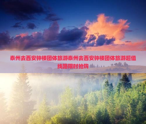 泰州去西安钟楼团体旅游
