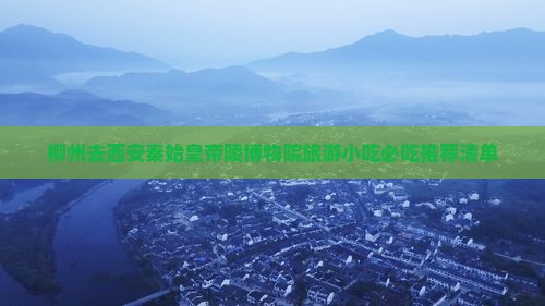 柳州去西安秦始皇帝陵博物院旅游小吃