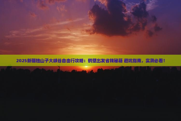 鹤壁到新疆独山子大峡谷自由团