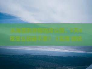 海西到新疆独库公路大型旅游团