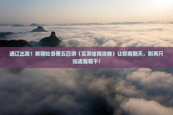 通辽去新疆吐鲁番五日游
