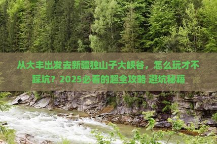 大丰去新疆独山子大峡谷哪里玩