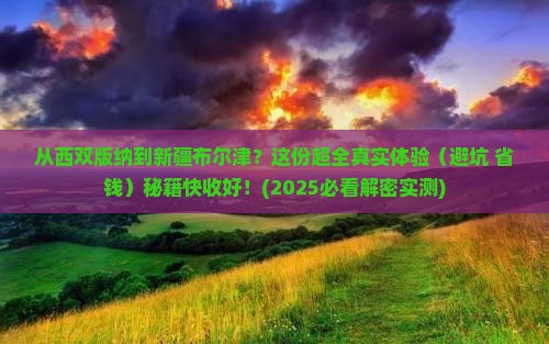 西双版纳到新疆布尔津攻略
