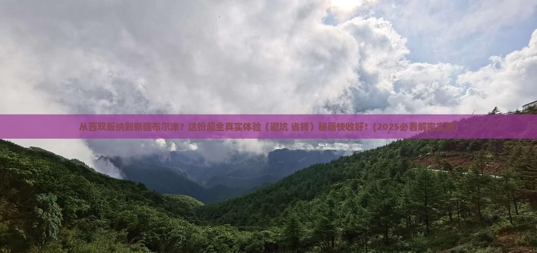 西双版纳到新疆布尔津攻略