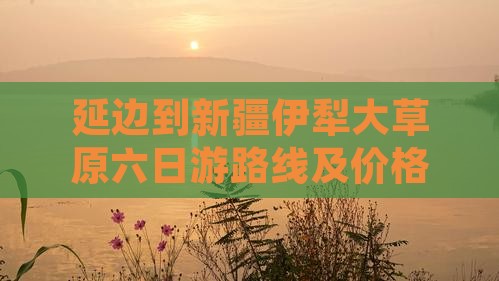 延边到新疆伊犁大草原六日游