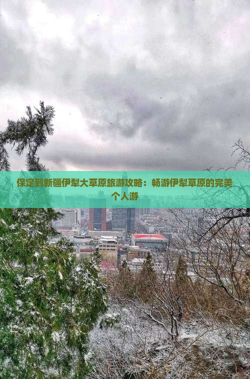 保定到新疆伊犁大草原个人游