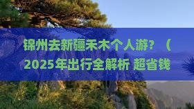 锦州去新疆禾木个人游