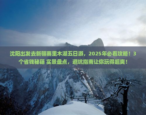 沈阳去新疆赛里木湖五日游