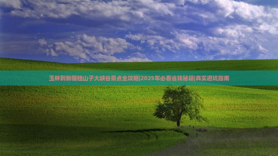 玉林到新疆独山子大峡谷景点