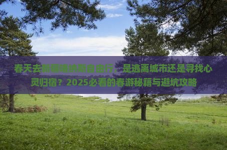 春天去新疆喀纳斯自由行