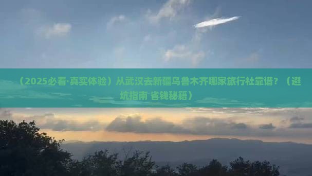 武汉到新疆乌鲁木齐旅行社