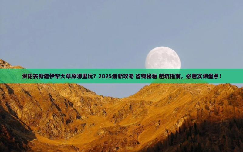 资阳去新疆伊犁大草原哪里玩
