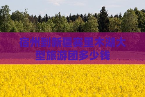 宿州到新疆赛里木湖大型旅游团