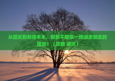 韶关到新疆禾木团体旅游