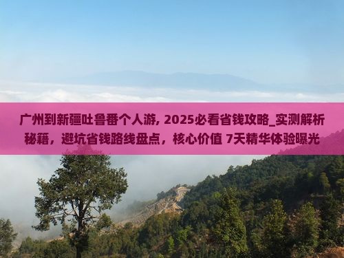 广州到新疆吐鲁番个人游