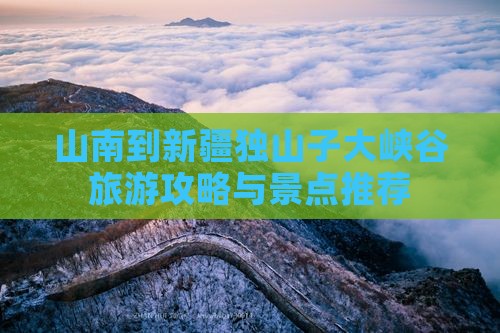 山南到新疆独山子大峡谷个人游