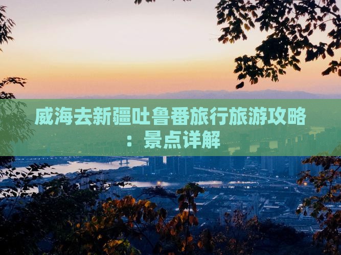 威海去新疆吐鲁番旅行社