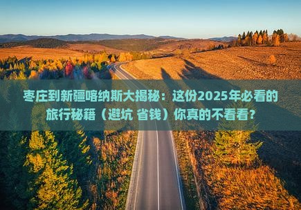 枣庄到新疆喀纳斯攻略