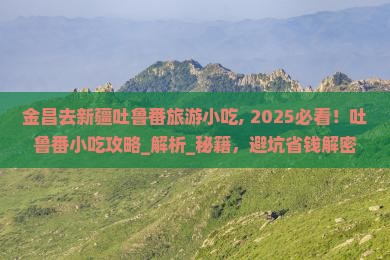金昌去新疆吐鲁番旅游小吃