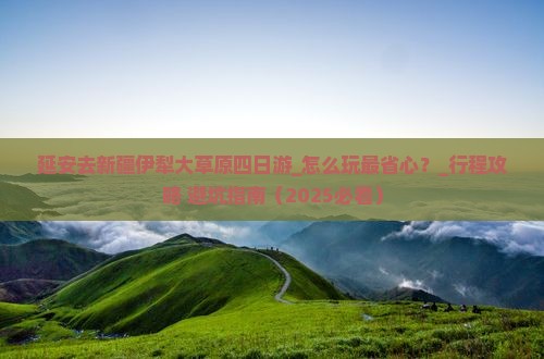 延安去新疆伊犁大草原四日游