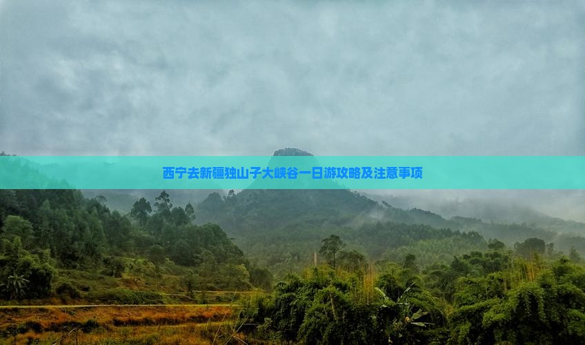 西宁去新疆独山子大峡谷一日