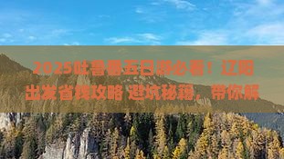 辽阳去新疆吐鲁番五日游