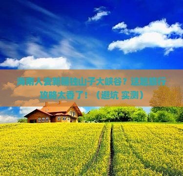 海南省直辖去新疆独山子大峡谷旅行社