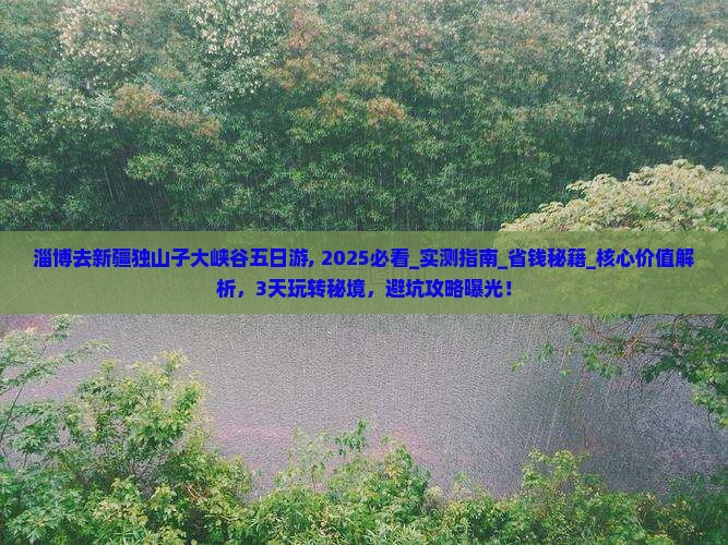 淄博去新疆独山子大峡谷五日游