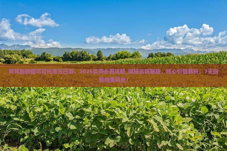 黄冈到新疆可可托海五日游