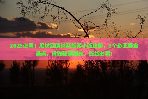 廊坊到新疆喀纳斯旅游小吃