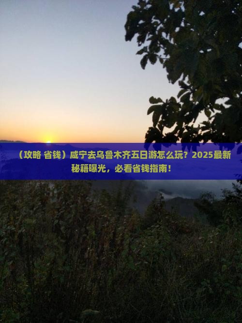 咸宁去新疆乌鲁木齐五日游
