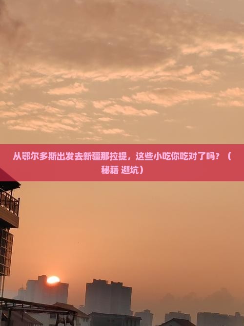 鄂尔多斯去新疆那拉提旅游小吃